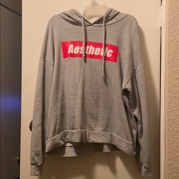 long sleeve gray hoodie - Picture 1 of 3